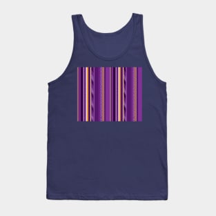 Purple Funky Stripes Tank Top